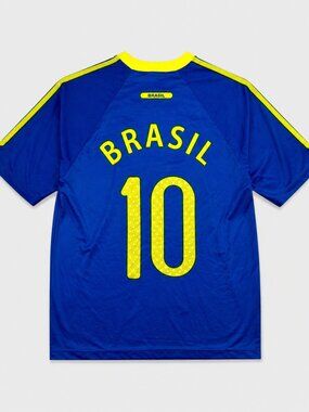 Vintage Brasil #10 Soccer Jersey